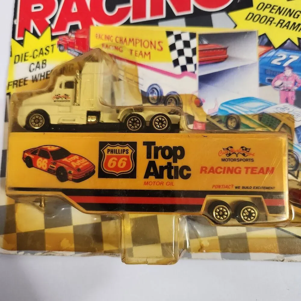 NASCAR 1991 Racing Champions Micro Team Transporter #66 Trop Artic  W Mini Car